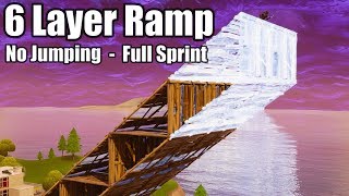 6 Layer Ramp Rush (No Jumping - Full Sprint) - Fortnite Battle Royale