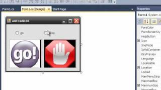 C# add radio button and create program