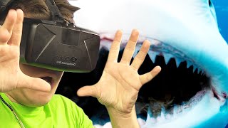VIRTUAL REALITY SHARK ATTACK! (Oculus Rift Funny Moments)