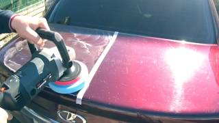 Полировка кузова LADA PRIORA 2008г.в. Пробуем полировать самостоятельно. Результат на лицо.