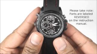 Watch with Hidden Camera unboxing and instructional video