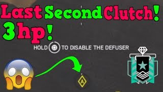 Last Second Clutch : Diamond Console - Ranked Highlights - Rainbow Six Siege