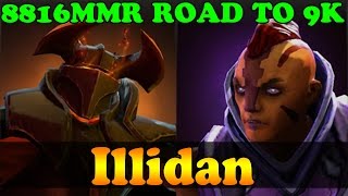 Dota 2 - Illidan 8816 MMR Plays Chaos Knight And Anti-Mage - ROAD To 9K