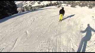 Skiing in Switzerland with Contour Roam 2