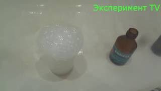 Реакция соды и аммиака с соляной кислотой(дым без огня)