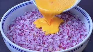 【美食技巧系列】洋蔥別再炒蛋了，教你新做法，一週六次吃不膩【小穎美食】