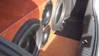 American Bass XFL 12s on 2k in trunk