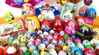 ★★ 100 SURPRISE EGGS ★★ My Kinder Suprise Eggs Collection - Surprise Toys Review