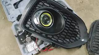 Kia Sorento установка ПТФ с aliexpress