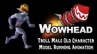 [Legion] Troll Male Old Character Model Running Animation