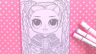 Coloriage Poupées LOL Glitter Coloring Dazzle Paillettes
