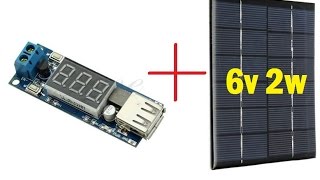 Заряжаем телефоны samsung Iphone при помощи солнечной батареи 6В 2 Ватта