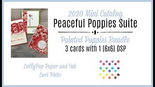 Painted Poppies Bundle - Three cards with one 6x6 DSP!
