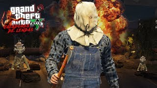 A LENDA DO FAXINEIRO - FANTASMA! GTA 5 Caçadores de lendas!