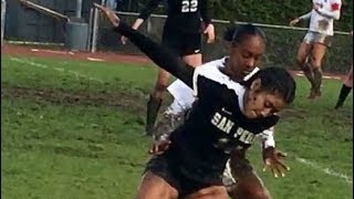 Samantha Martinez Beats The Mud & Powers San Pedro High Girls Soccer In CIF-LACS D-1 Quarterfinals!