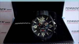 Torgoen T16302 Swiss Professional Pilots Watch