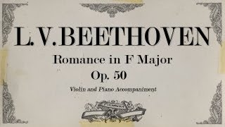 L.V.Beethoven - Romance in F Major Op 50 - Piano accompaniment