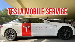 Tesla Came To Fix My Car At Work!