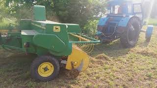Перша тюковка 2018 року! Т-40, пресс John Deere 342