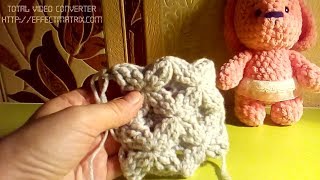 Узор для шарфа Выпуклые звездочки крючком Чать 1