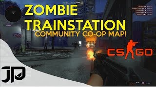 COD ZOMBIES INSIDE CSGO!! // Zombie Trainstation // CSGO Co-Op map with Wafty