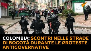 Colombia: scontri nelle strade di Bogotà durante le proteste antigovernative
