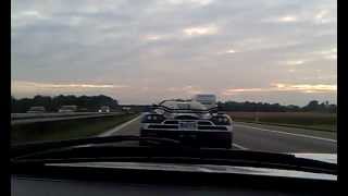 Ford GT vs Koenigsegg CCXR on the Autobahn