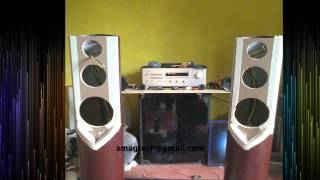 Horn loaded tower speaker