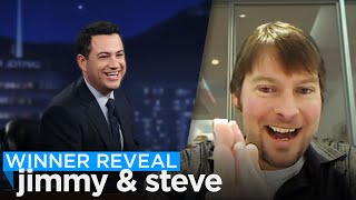 Steve Learns He’s Getting a Piggyback Ride from Jimmy Kimmel!