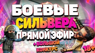 СТРИМ ПО КС:ГО (CS:GO) + БОЛЬШОЙ  КОНКУРС! ДОБИВАЕМ 1к САБОВ! БОЕВЫЕ СИЛЬВЕРА!Напарники+ММ!