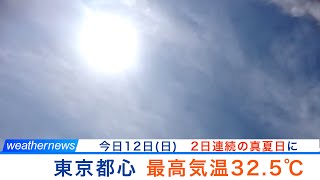 東京都心で最高気温32.5℃