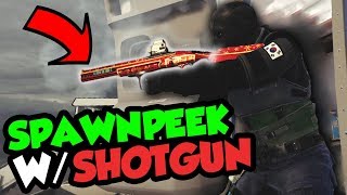 SPAWNPEEKING W/VIGIL'S SHOTGUN! | Rainbow Six Siege FUNTAGE! - One Taps!