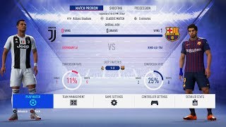 FIFA 19 - Juventus Vs Barcelona FULL GAMEPLAY - 1080P/PS4