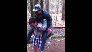 Youngest carrying two eldest