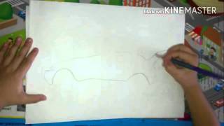 Как нарисовать машину Для детей For kids How to draw a car.