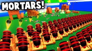 ARTILLERY STRIKE!  NEW Mortar Units (Wooden Battles Gameplay)