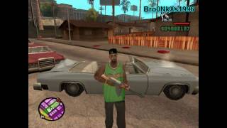 loquendo GTA san andreas CJ y su banda vs los ballas y vagos