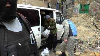 Одесская дружина вывозит оружие правосеков/Militia of Odessa disposes Right Sector weapons