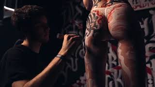 MINDRYUKOV_LETTERS x SALUT SQUAD / calligraphy performance and wall painting