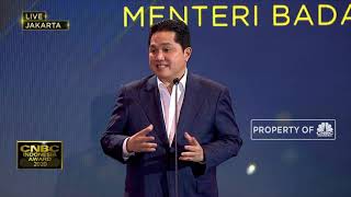 Erick Thohir Raih Penghargaan The Most Influential Minister