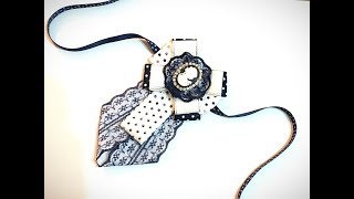 Брошь-галстук с камеей \ MK от Noel \ DIY MC \ Brooch-tie with cameo