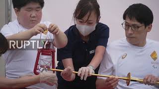 Japan: Flame lighting events for Paralympic torch relay kick off in Fukushima Prefecture