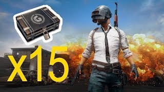 绝地求生：大逃杀 15个GAMESCOM箱子开箱！ ( PLAYERUNKNOWN'S BATTLEGROUNDS )