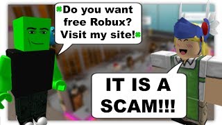 ROBLOX Trolling as a Robux Scam Bot