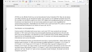 Inhoud en paginanummers maken in Word
