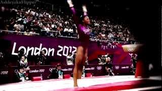 Gabby Douglas. Viktoria Komova. Eyes on Fire.