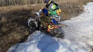 Первая покатушка на питбайках 2019