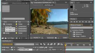 Применение эффектов и шаблонов в Adobe After Effects CS4