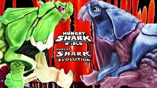 Hungry Shark Evolution vs World - Большой Папочка vs Большой Мамочки !