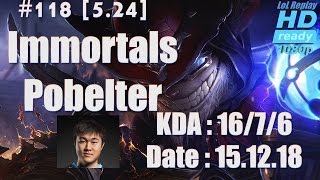 15.12.18 LCS NA Immortals Pobelter Mid Lane Ziggs(vs Syndra) Hardcarry[1080p]#118